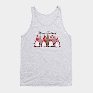 Merry Christmas Gnomes Tank Top